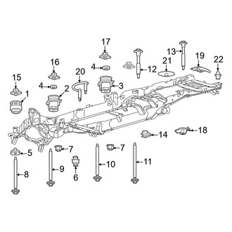 Ford OE - Frame & Components (Body Mounting), (Crew Cab)