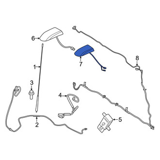 Ford OE - Left Radio Antenna Assembly