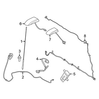 Ford OE - Electrical - Antenna (W/O Satellite), (Regular Cab / Crew Cab)