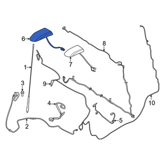 Ford OE - Right Radio Antenna Assembly
