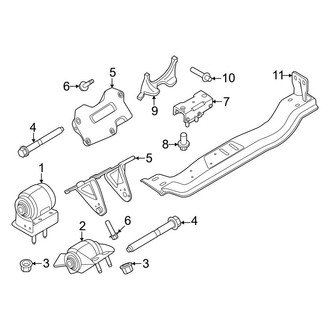 Ford OE - Engine & Transmission Mounting (Regular Cab / Crew Cab)
