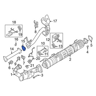 Ford OE - Rear Exhaust Pipe Flange Gasket