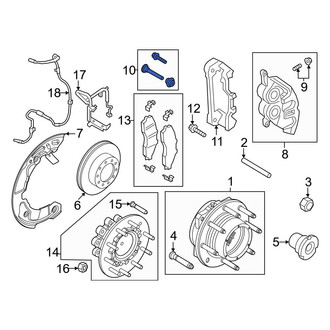 Ford OE - Disc Brake Caliper Hardware Kit