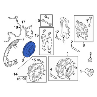 Ford OE - Front Disc Brake Rotor