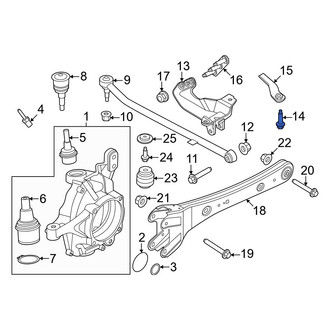 Ford OE - Suspension Track Bar Bolt