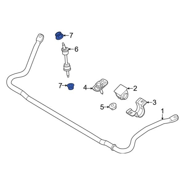 Suspension Stabilizer Bar Link Nut