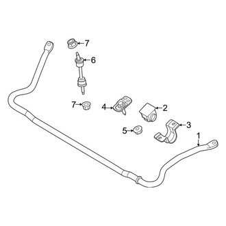 Ford OE - Front Suspension - Stabilizer Bar & Components
