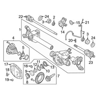 Ford OE - Front Suspension - Carrier & Front Axles
