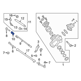 Ford OE - Steering Tie Rod End Adjusting Sleeve