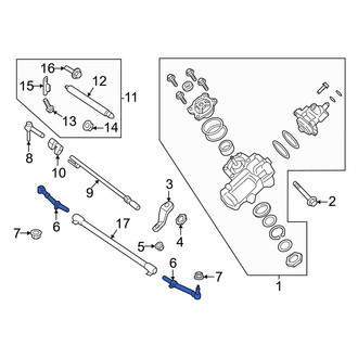 Ford OE - Left Steering Tie Rod End