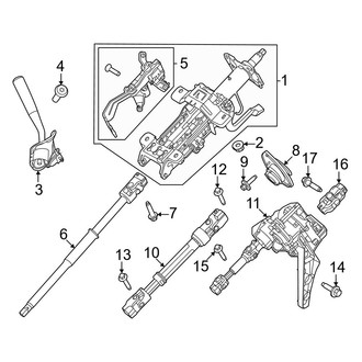 Ford OE - Steering Column Assembly (Manual Adjust), (Regular Cab / Crew Cab)