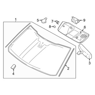 Ford OE - Windshield - Glass (Regular Cab / Crew Cab)