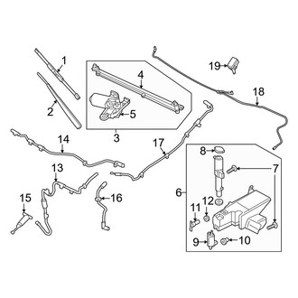 Ford OE - Windshield - Wiper & Washer Components