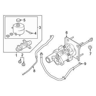 Ford OE - Cab - Components on Dash Panel (Regular Cab), (XL / XLT Regular Cab)