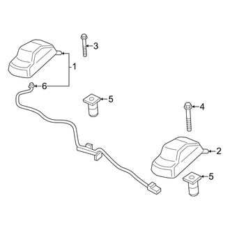 Ford OE - Cab - Roof Lamps (Regular Cab), (Regular Cab)