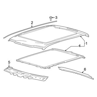 Ford OE - Cab - Roof (With Sunroof), (King Ranch / Lariat / Limited / Platinum / XLT Crew Cab)