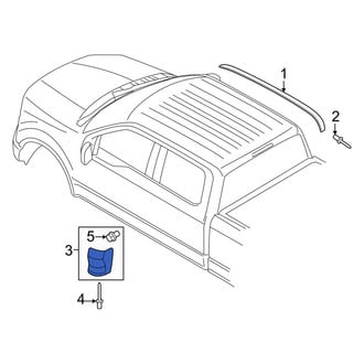 Ford OE - Left Truck Cab Corner Trim Panel