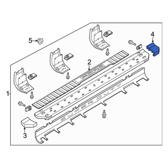 Ford OE - Rear Right Running Board End Cap