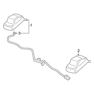 Ford OE - Cab - Roof Lamps (Crew Cab)