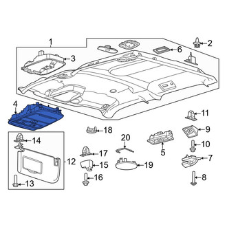 Ford OE - Upper Overhead Console