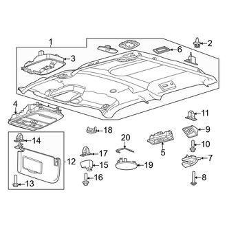 Ford OE - Cab - Interior Trim (Headliner & Visors, W/O Sunroof)