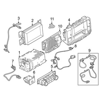 Ford OE - Instrument Panel - Sound System (8" Display, Receivers & Controls), (Regular Cab / Crew Cab)