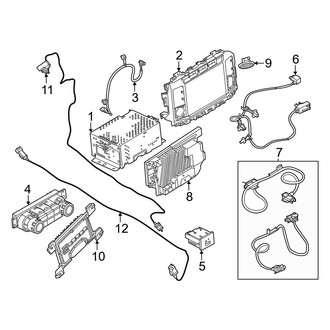 Ford OE - Instrument Panel - Sound System (12" Display, Receivers & Controls), (Lariat Crew Cab)