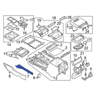 Ford OE - Right Lower Console Trim Panel