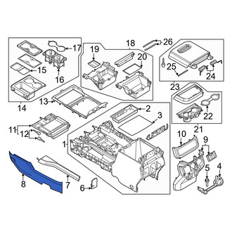 Ford OE - Front Right Lower Console Panel