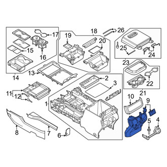 Ford OE - Rear Console Panel