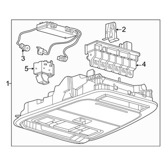 Ford OE - Overhead Console (With Sunroof), (King Ranch / Lariat / Limited / Platinum / XLT Crew Cab)