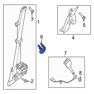 Ford OE - Front Seat Belt Anchor Plate Cover
