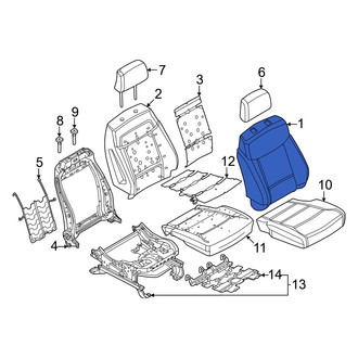 Ford OE - Front Right Seat Back Cushion Cover