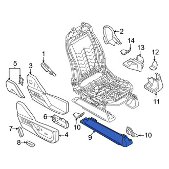 Ford OE - Seat Track Cover