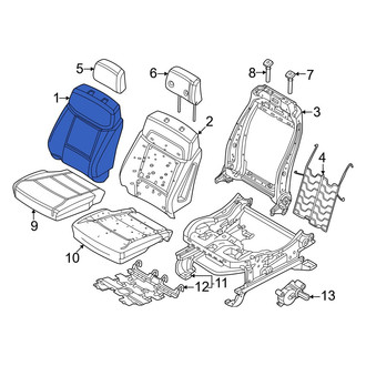 Ford OE - Front Left Seat Back Cushion Cover