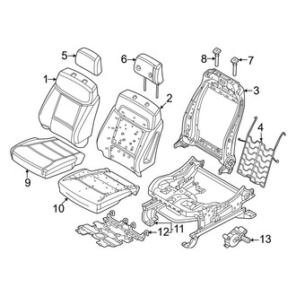 Ford OE - Seats & Tracks - Driver Seat Components (2-Way, Manual Adjust), (XL)
