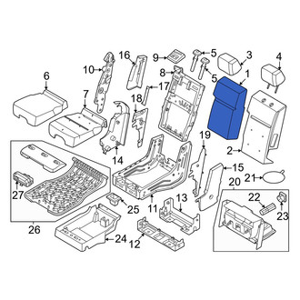 Ford OE - Front Seat Back Cushion Cover
