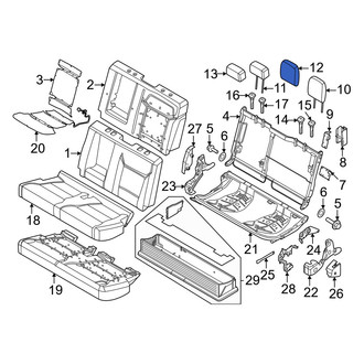 Ford OE - Front Center Headrest Cover