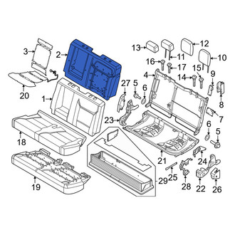 Ford OE - Front Left Seat Back Cushion