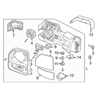 Ford OE - Front Door - Outside Mirrors (Regular Cab / Crew Cab)