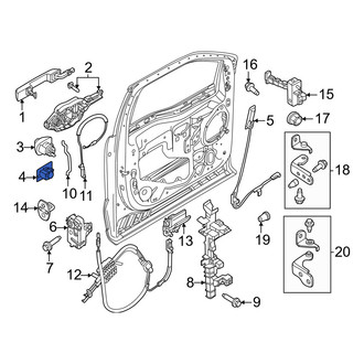 Ford OE - Rear Door Lock Cylinder Cap