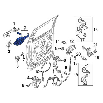 Ford OE - Rear Left Exterior Door Handle Base