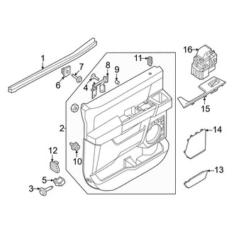 Ford OE - Rear Door - Interior Trim (Crew Cab)