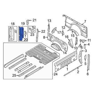 Ford OE - Rear Forward Truck Bed Panel Reinforcement