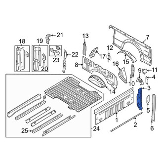Ford OE - Rear Right Truck Bed Panel Reinforcement