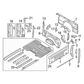 Ford OE - Pick Up Box - Floor (Regular Cab / Crew Cab)