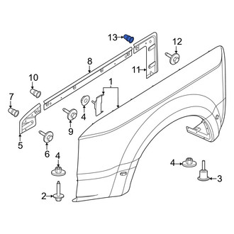 Ford OE - Wheel Arch Flare Nut