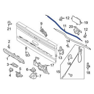 Ford OE - Rear Left Tailgate Latch Rod