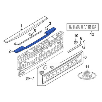 Ford OE - Rear Upper Tailgate Molding