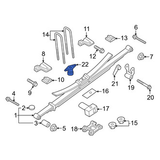 Ford OE - Rear Leaf Spring Bumper